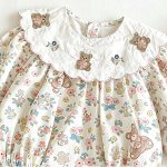 【66-110cm】ロンパースorワンピース ベビー 花柄 かわいい - 画像 (7)