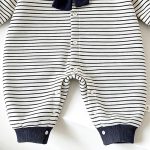 【66-90cm】カバーオール ベビー ボーダー柄 セーラーカラー - 画像 (8)