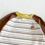 【80-130cm】長袖Tシャツ 男の子 ラグラン ボーダー柄 - 画像 (13)