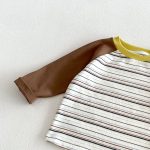 【80-130cm】長袖Tシャツ 男の子 ラグラン ボーダー柄 - 画像 (15)