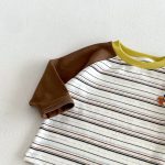 【80-130cm】長袖Tシャツ 男の子 ラグラン ボーダー柄 - 画像 (16)
