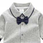 【66-90cm】ロンパース ベビー ボウタイ シンプル - 画像 (14)