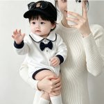 【66-90cm】ロンパース ベビー ボウタイ シンプル - 画像 (11)