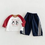 【80-130cm】トップスorパンツ ベビー カートゥーン お出かけに - 画像 (6)