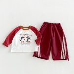 【80-130cm】トップスorパンツ ベビー カートゥーン お出かけに - 画像 (8)