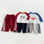 【80-130cm】トップスorパンツ ベビー カートゥーン お出かけに - 画像 (5)