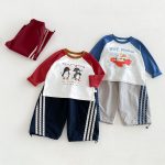 【80-130cm】トップスorパンツ ベビー カートゥーン お出かけに - 画像 (2)