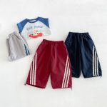 【80-130cm】トップスorパンツ ベビー カートゥーン お出かけに - 画像 (4)