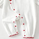 【66-90cm】ロンパース ベビー イチゴ柄 着せやすい - 画像 (12)