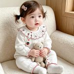 【66-90cm】ロンパース ベビー イチゴ柄 着せやすい - 画像 (8)