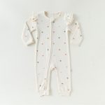 【66-90cm】カバーオール ベビー ハート ファスナー - 画像 (5)