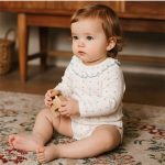 【66-90cm】ロンパース ベビー フリル 長袖 シンプル - 画像 (5)
