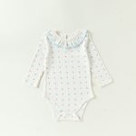 【66-90cm】ロンパース ベビー フリル 長袖 シンプル - 画像 (7)