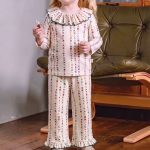 【66-90cm】ロンパースorトップスorパンツ ベビー フラワー フリル - 画像 (4)