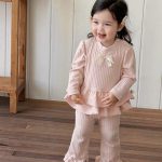 【73-100cm】セットアップ ベビー リボン ニット スウィート - 画像 (8)