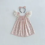 【66-140cm】ロンパースor ワンピース ベビー 小花柄 フリルスリーブ - 画像 (12)