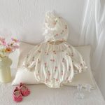 【66-90cm】ロンパース＆帽子 ベビー チューリップ キュート - 画像 (5)