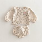 【66-100cm】トップス&ブルマ ベビー ウサギ ドット キュート - 画像 (11)