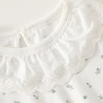 【66-90cm】ロンパース ベビー 小花柄 フリル襟 - 画像 (12)