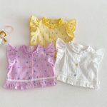 【73-100cm】トップス ベビー フリルスリーブ おしゃれ - 画像 (6)