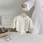 【66-90cm】ロンパース ベビー 熊柄ボーダー シンプル - 画像 (10)