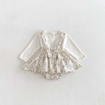 【66-90cm】サロペット＆シャツ ベビー フラワー - 画像 (5)