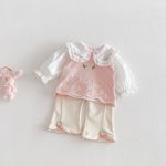 【73-120cm】トップスorパンツ ベビー どうぶつ刺繍 ニット - 画像 (13)