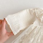 【66-90cm】ロンパース ベビー レース プリンセス - 画像 (9)
