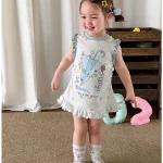 【73-110cm】ワンピース ベビー フリル カートゥーン - 画像 (19)