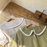 【66-90cm】ロンパース ベビー スクール風 ビッグカラー - 画像 (12)