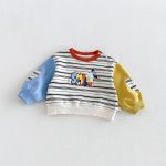 【66-110cm】ロンパースorセットアップ ベビー カラーバリ ボーダー - 画像 (7)