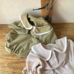 【66-90cm】ロンパース ベビー スクール風 ビッグカラー - 画像 (13)