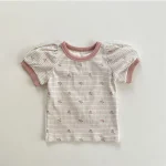 【73-100cm】セットアップ ベビー パフスリーブ 小花柄 - 画像 (11)