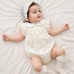 【66-90cm】ロンパース ベビー ハート ドット フリル - 画像 (3)