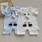 【66-100cm】ロンパース ベビー ゾウー柄 可愛い - 画像 (7)