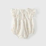 【66-90cm】ロンパース ベビー スリーハート フリル - 画像 (3)