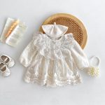 【66-90cm】ロンパース ベビー プリンセス風 レース - 画像 (4)