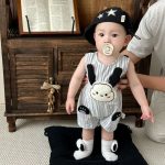 【59-90cm】ロンパース ベビーストライプ カートゥーン - 画像 (7)