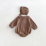 【66-90cm】ロンパース ベビー ワッフル クマロゴ - 画像 (10)