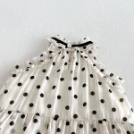 【66-90cm】ロンパース ベビー ドット ワンピース風 - 画像 (12)