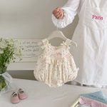 【66-90cm】ロンパース ベビー ピンク ドット キャミソール - 画像 (6)
