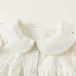 【66-90cm】ロンパース ベビー ハート ドット フリル - 画像 (8)