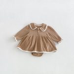 【66-90cm】ロンパース ベビー 可愛い 無地 キュート - 画像 (6)