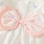 【66-90cm】ロンパース ベビー 蝶結び パフスリーブ - 画像 (6)