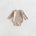 【66-90cm】ロンパース ベビー 熊柄ボーダー シンプル - 画像 (16)