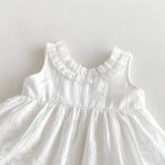 【66-90cm】ロンパース ベビー ビッグ蝶結び レース - 画像 (10)