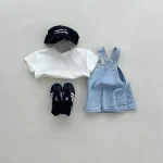 【73-100cm】サロペット ベビー ポケット付き デニム - 画像 (9)