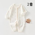【66-90cm】ロンパース ベビー ナチュラル シンプル - 画像 (4)