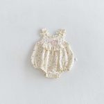 【66-90cm】ロンパース ベビー ピンク ドット キャミソール - 画像 (3)