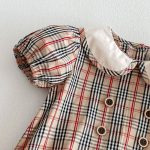 【66-90cm】ロンパース ベビー レトロ チェック柄 - 画像 (12)